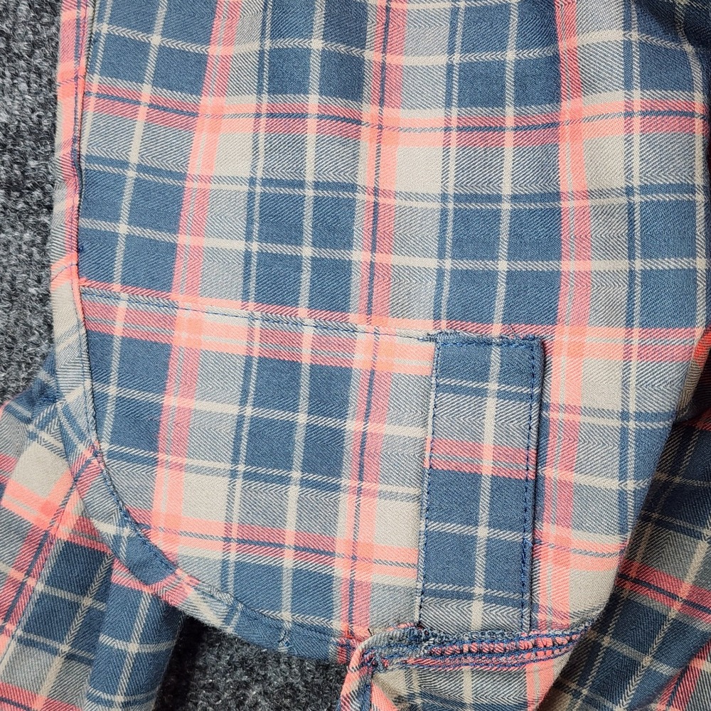 Mountain Hardwear Mens Plaid Gorpcore Outdoor Trail Hiking Flannel Shirt Size M - Picture 4 of 11